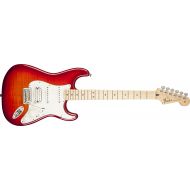 Fender Standard Stratocaster Electric Guitar - HSS - Flame Maple Top - Maple Fingerboard, Aged Cherry Burst