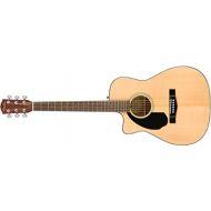 Fender CC-60SCE Concert Acoustic Guitar - Natural - Left-Handed