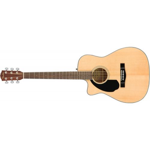  Fender CC-60SCE Concert Acoustic Guitar - Natural - Left-Handed