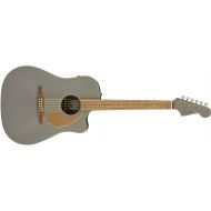 Fender Redondo Player Acoustic Guitar - Slate Satin - Walnut Fingerboard