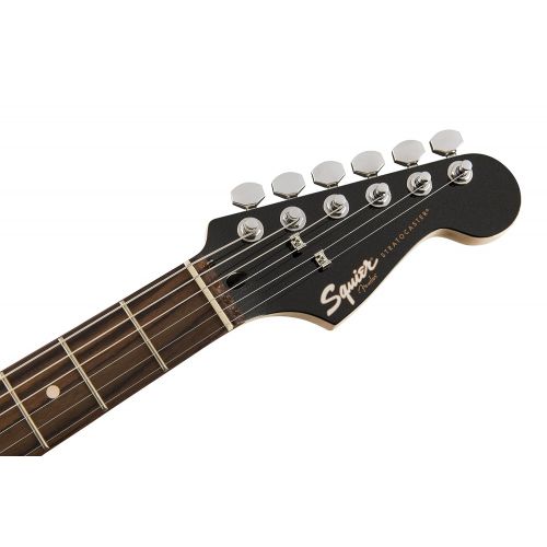  Squier by Fender Contemporary Stratocaster Electric Guitar - HSS - Rosewood Fingerboard - Black Metallic