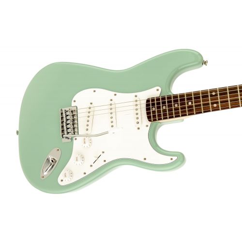  Squier by Fender Affinity Stratocaster Beginner Electric Guitar - Rosewood Fingerboard, Surf Green