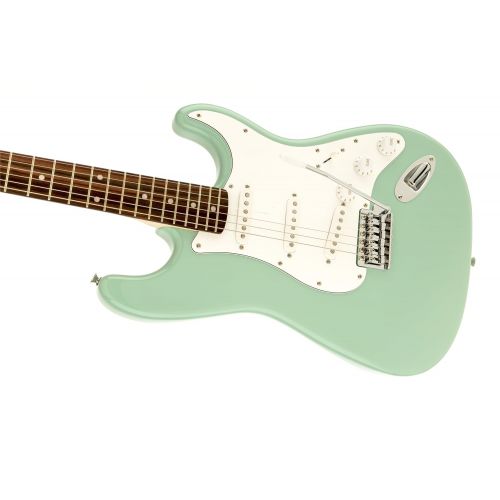  Squier by Fender Affinity Stratocaster Beginner Electric Guitar - Rosewood Fingerboard, Surf Green