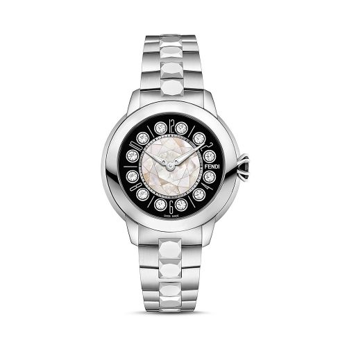 펜디 Fendi IShine Rotating Gemstones Watch, 33mm