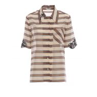 Fendi Striped cotton silk muslin shirt