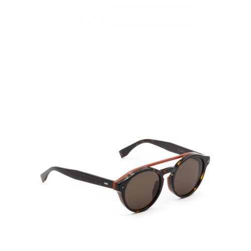 펜디 Fendi Two-tone double bridge sunglasses