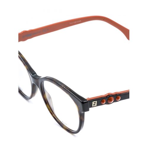 펜디 Fendi Two-tone stud detail eyeglasses
