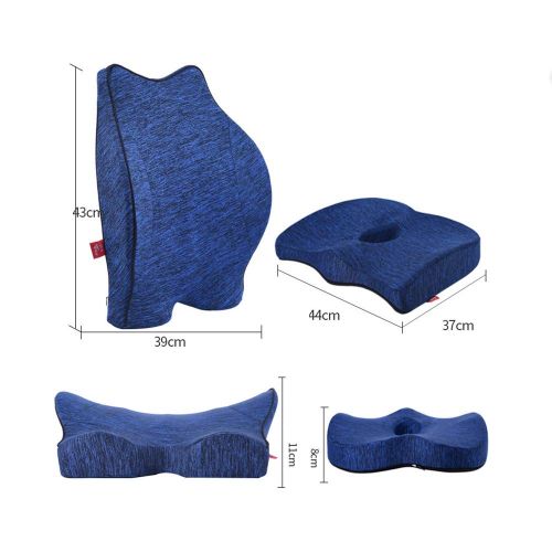  FengNiaoo Car Headrest Neck Pillow Seat Car Pillow Memory Cotton Car Lumbar Cushion for Family, Desk, Wheelchair, Car