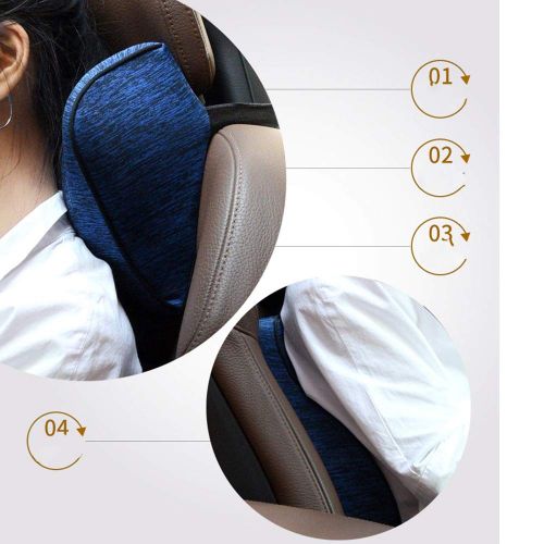  FengNiaoo Car Headrest Neck Pillow Seat Car Pillow Memory Cotton Car Lumbar Cushion for Family, Desk, Wheelchair, Car