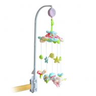 Fenghgoxu fenggoxu Baby Crib Musical Mobile, Cartoon Doll Plush Decorative Toy, Blue and Pink