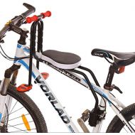 [아마존베스트]FenglinTech Child Bike Seats, Quick Dismounting Seat Bicycle Electrombile Preposed Safety Seat with Armrest and Pedal Easy to Installment - Black