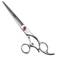 Fenice 7.5/8.0 Rotating Handle Professional Pets Grooming Shears Pink Rhinestone Dogs Scissors