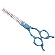 Fenice Professional Colorful 6.5/7.0 inch Stainless Steel Pet Grooming Thinning Scissors for Dog