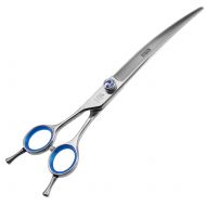 Fenice 7.5/8 inch Double Finger Rest Pet Grooming Curved Scissors for Dog