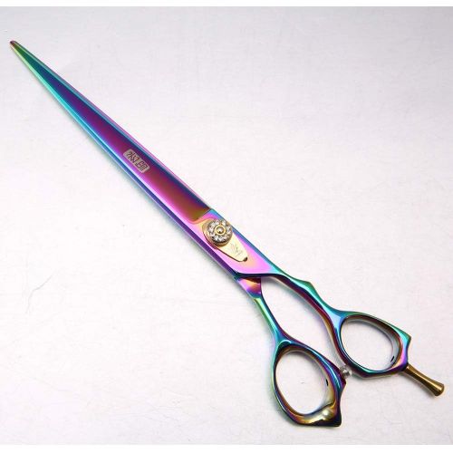  Fenice Purple 8 Pet Grooming Scissors Cutting Shears Dog Scissors for Professional Groom