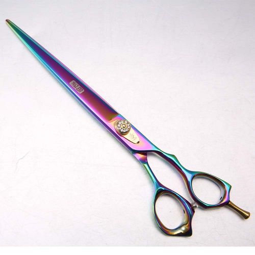  Fenice Purple 8 Pet Grooming Scissors Cutting Shears Dog Scissors for Professional Groom