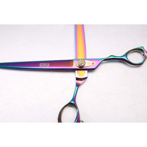  Fenice Purple 8 Pet Grooming Scissors Cutting Shears Dog Scissors for Professional Groom
