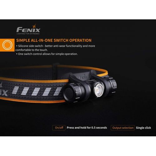  Fenix HM23 Compact Hiking and Running Headlamp