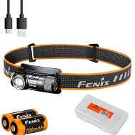 Fenix HM50R v2.0 Headlamp Bundle with Extra Backup Battery, 700 Lumen USB-C Rechargeable Lightweight with Red Light and Lumentac Battery Organizer