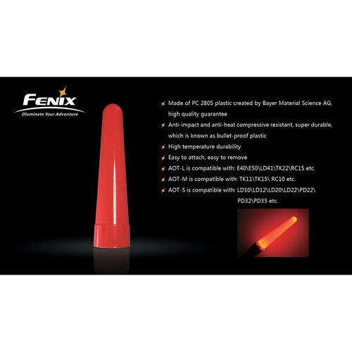  Fenix Flashlight AOT Red Traffic Wand (Small)