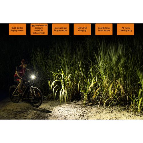  Fenix Flashlight BC30R LED Rechargeable Bike Light