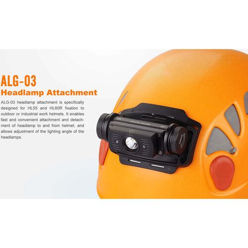  Fenix Flashlight ALG-03 V2 Headlamp Helmet Mount (Black)