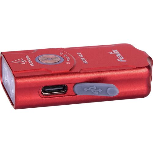  Fenix Flashlight E03R V2.0 Rechargeable Keychain Flashlight (Rose Red)