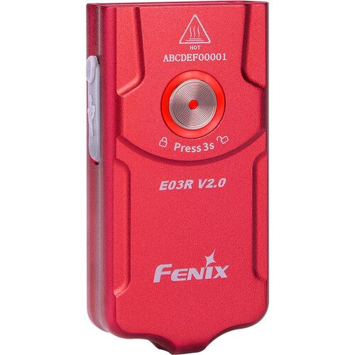  Fenix Flashlight E03R V2.0 Rechargeable Keychain Flashlight (Rose Red)