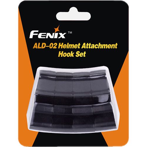  Fenix Flashlight ALD-02 Helmet Headlamp Hooks (Black, Pack of 4)