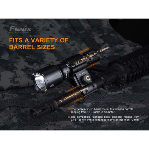  Fenix Flashlight ALG-18 Flashlight Barrel Mount