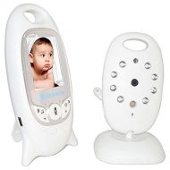 Fenleo Video Baby Monitor, 2.0 LCD Display Baby Monitors with Camera and Audio Night Vision Two Way Talk Temperature Sensor Built-in Lullabies