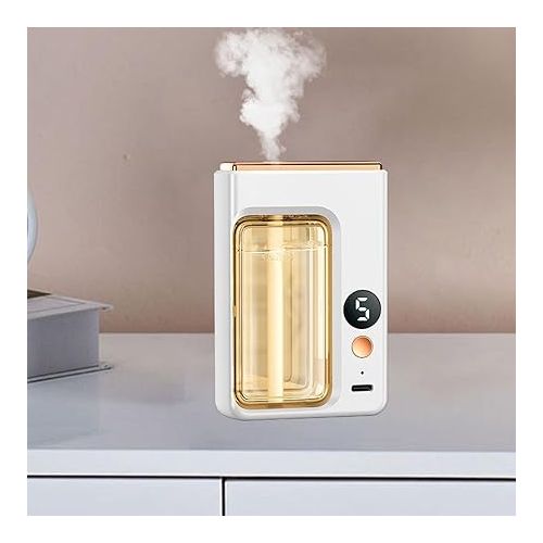 Scented Air Machine,Essential Oil Diffuser Aroma Diffuser Party 5 Mode Adjustable Waterless Diffusers Living Room,Home,Yoga, with Digital Display
