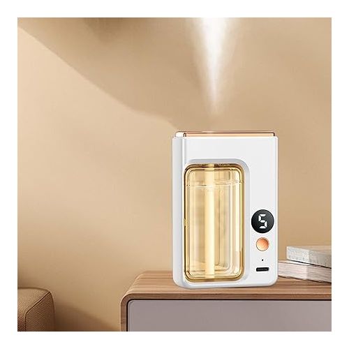  Scented Air Machine,Essential Oil Diffuser Aroma Diffuser Party 5 Mode Adjustable Waterless Diffusers Living Room,Home,Yoga, with Digital Display