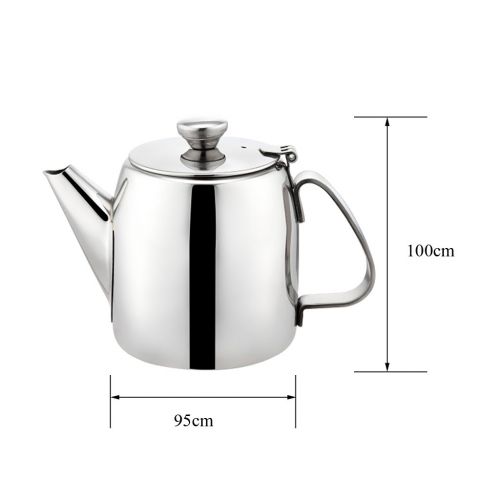  Fenteer 5 Pieces Stainless Steel 500ml Teapots Water Kettle Pitcher Jug Coffee Pot Silver