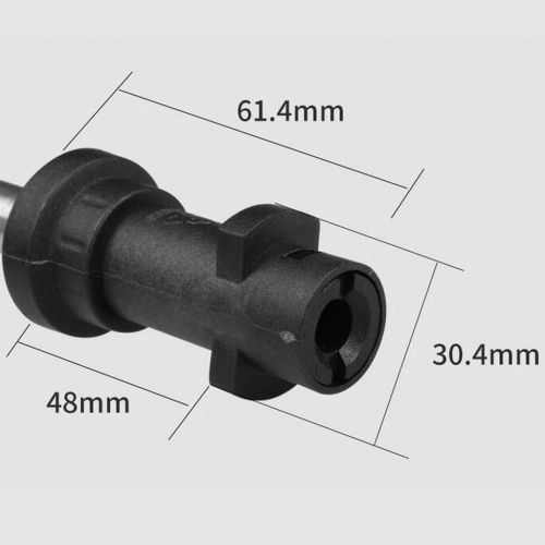  Fenteer Multifunktionale Edelstahl Spruehlanze komplett mit 5 Duesenspitzen, Lange Lebensdauer, 585mm