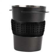 Fenteer Coffee Portafilter Dosing Cup, Coffee Distributor 58mm, Metal Coffee Dosing Cup Powder Feeder Part for 58mm Espresso Machine - Black