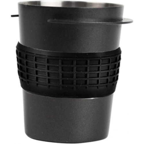  Fenteer Coffee Portafilter Dosing Cup, Coffee Distributor 58mm, Metal Coffee Dosing Cup Powder Feeder Part for 58mm Espresso Machine - Black