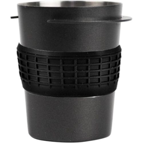  Fenteer Coffee Portafilter Dosing Cup, Coffee Distributor 58mm, Metal Coffee Dosing Cup Powder Feeder Part for 58mm Espresso Machine - Black