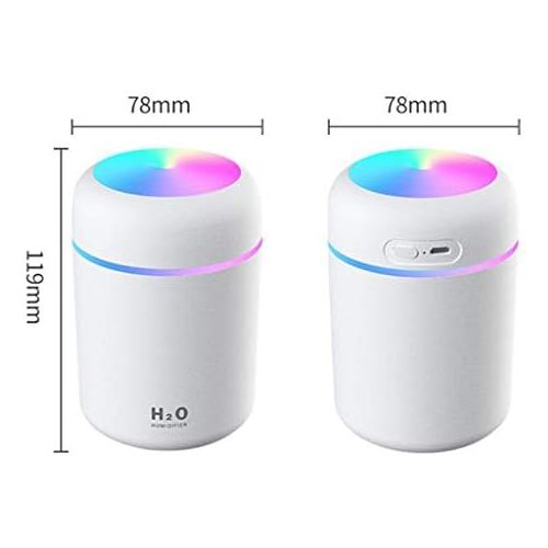  Fenteer Humidifier, USB Powered Air Purifier Aromatherapy Allergy Aroma Essential Oil Diffuser Defuser for Home Office Spa Car (1 Humidifier + 5 Cotton Sticks)