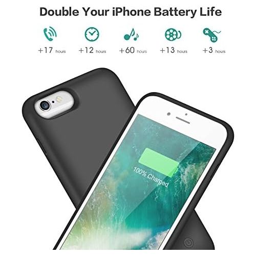  [아마존베스트]Feob Battery Case for iPhone 6Plus/6s Plus/7Plus /8Plus, Upgraded 8500mAh Portable Charging Case Extended Battery Pack for iPhone 6s Plus/6 Plus/7 Plus /8 Plus Rechargeable Charger Case