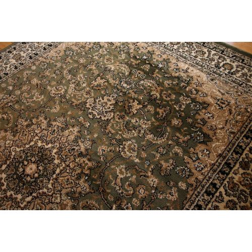  Feraghan/New City Traditional Isfahan Wool Persian Area Rug, 2 x 3, Sage Green