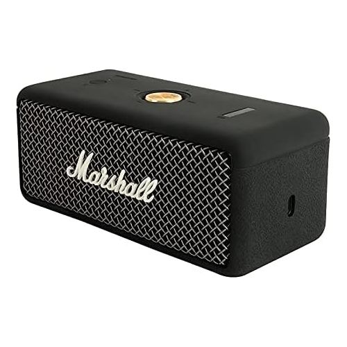  Silicone Protective Case Compatible with Marshall EMBERTON Speaker Portable Cover Speaker Case(Black)