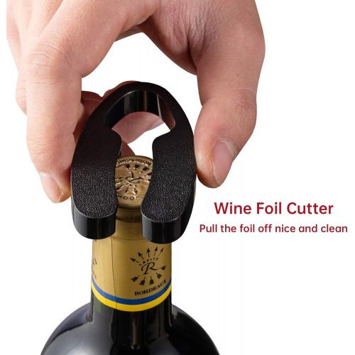  [아마존베스트]Wine Openers, Ferfil Wine Pump Air Pressure Wine Bottle Opener with Wine Foil Cutter, Wine Cork Remover Corkscrew Bottle Opener Gift set for Wine Lovers