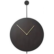 Ferm Living - Trace Wanduhr, schwarz/Messing