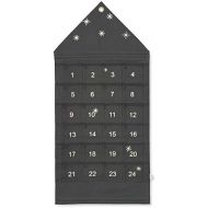 Ferm Living - House Adventskalender, breit/dunkelgruen