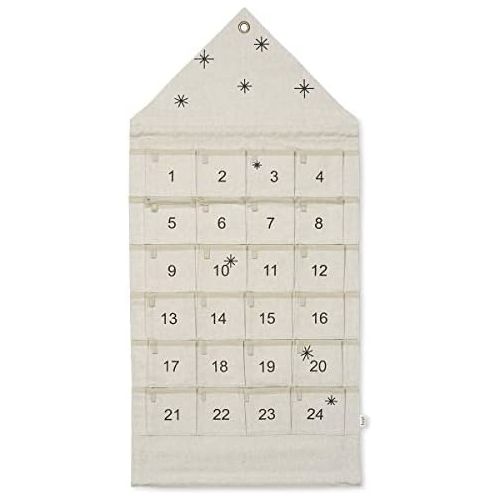  Ferm Living - House Adventskalender, breit/dunkelgruen