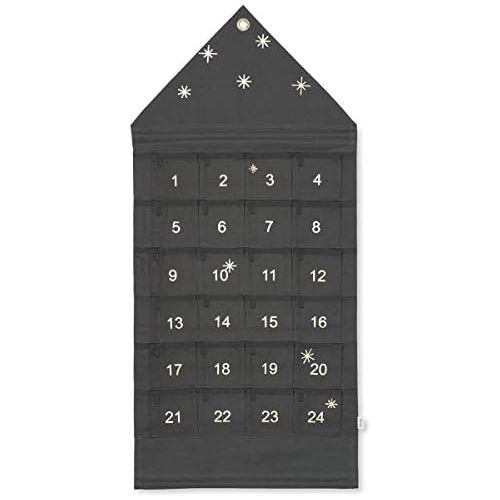  Ferm Living - House Adventskalender, breit/dunkelgruen