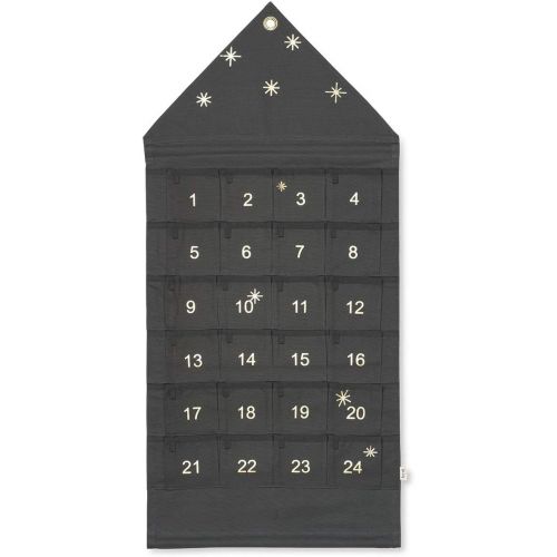  Ferm Living - House Adventskalender, breit/dunkelgruen