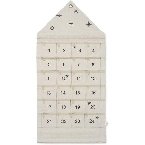  Ferm Living - House Adventskalender, breit/dunkelgruen