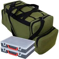 [아마존베스트]Ferocity Specialist Fishing Bag for Accessories with 2 Plastic Boxes Fishing Boxes Tackle Bag Bait Bag for Fishing Lure [023]